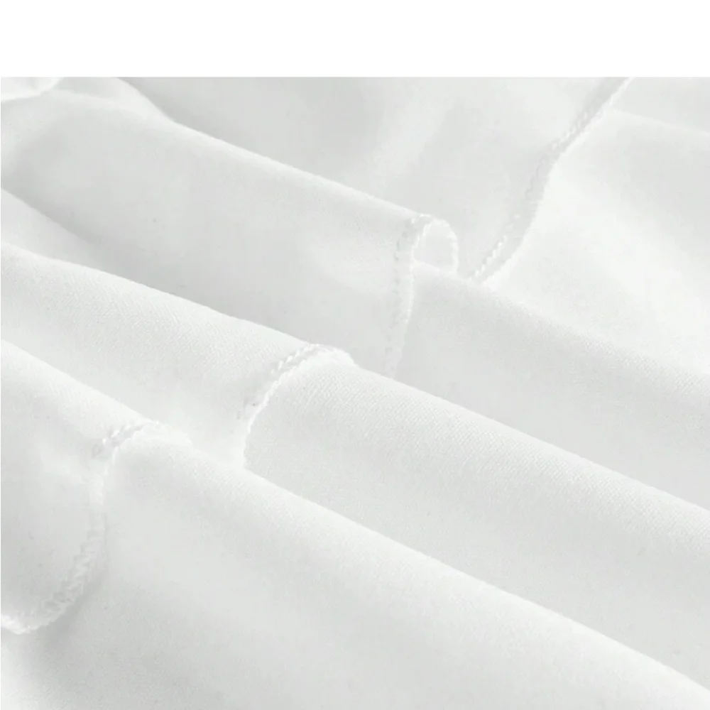 Boho White Ruffle Halter Top Blouse Shirt - Picture 5 of 5